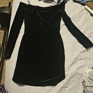 Elegant Black Off-Shoulder Dress